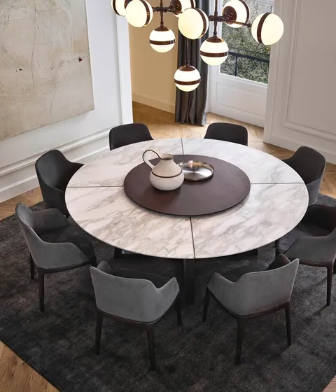 Poliform Concorde dining tables and a desk, photograph 4
