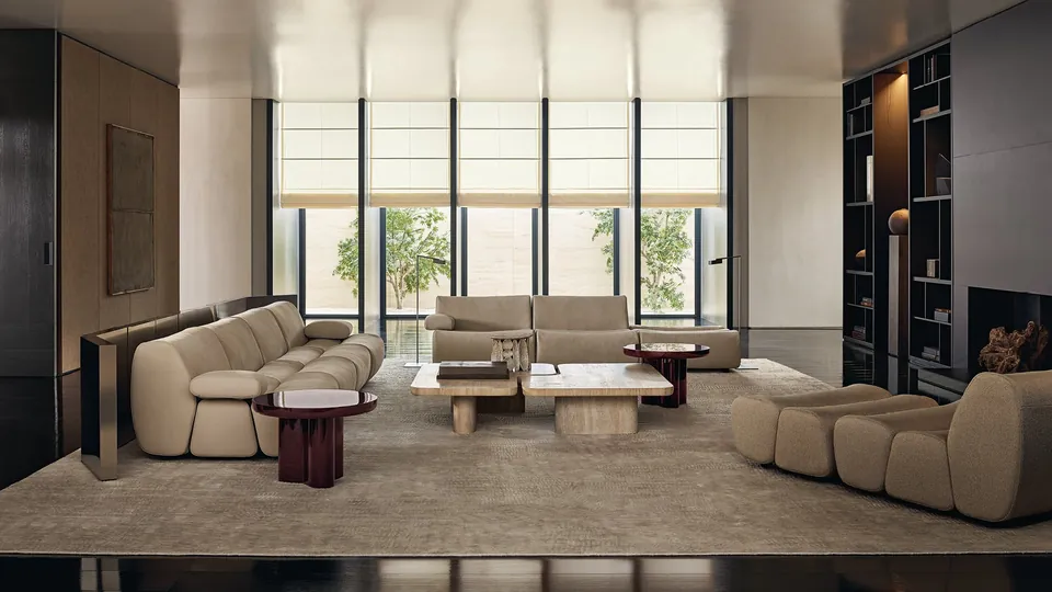 Poliform Ernest deconstructed modular seating, photograph 1