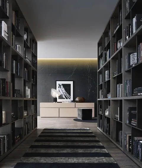 Poliform Free geometric lacquered sideboards, photograph 2
