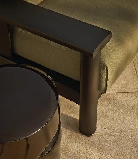 Poliform Ketch iroko outdoor seating, photograph 3