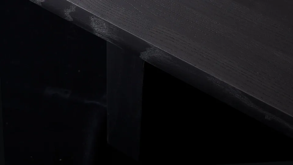 Poliform Nara solid wood table in a room, Poliform tables