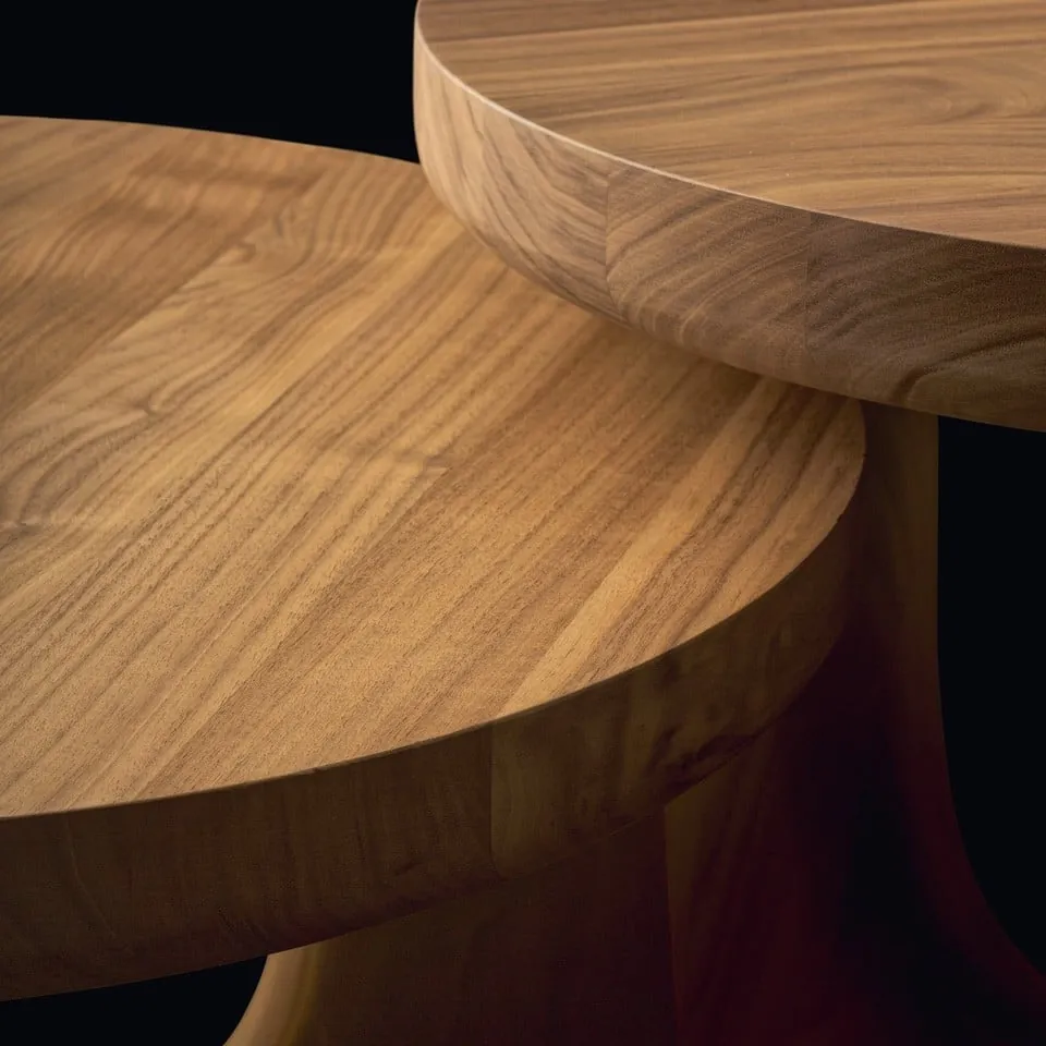 Poliform Nara, solid wood pieces that move around
