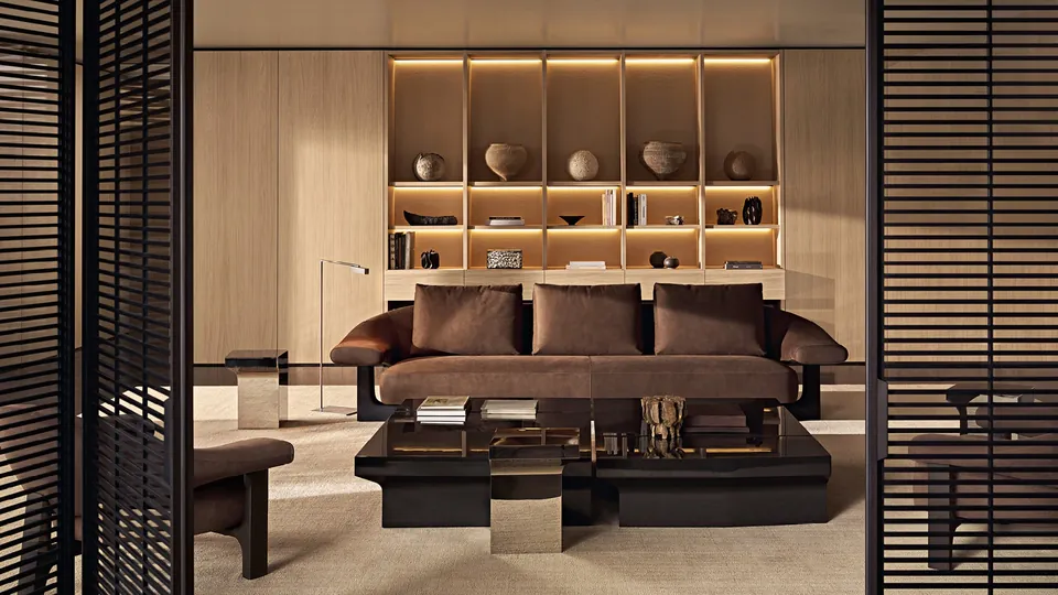 Poliform Owen curved seating on a firm base, photograph 1