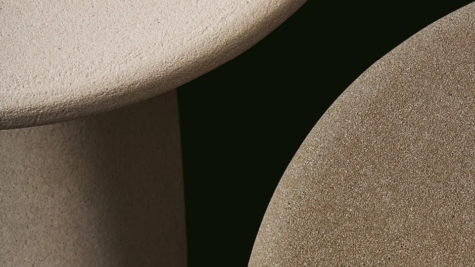 Poliform Strata sculptural coffee tables, photograph 3