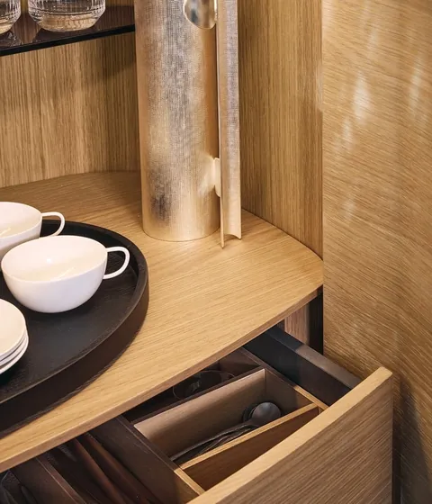 Poliform Symphony elliptical sideboards, photograph 3