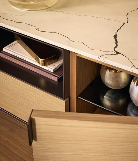 Poliform Symphony elliptical sideboards, photograph 2