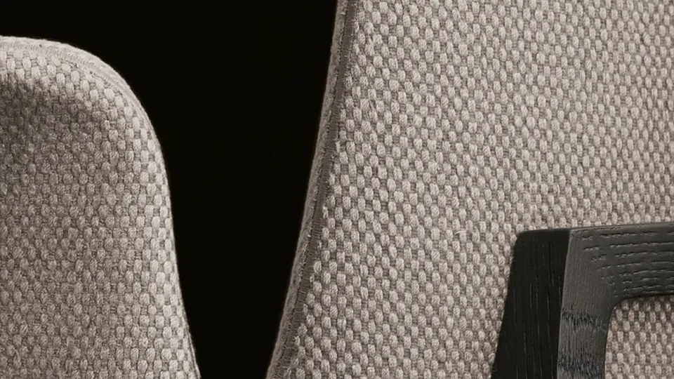 Poliform Ventura upholstered chairs and stools, photograph 2