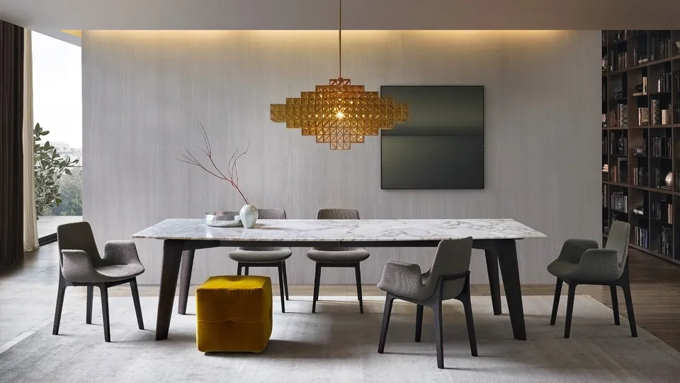 Poliform Ventura upholstered chairs and stools, photograph 3